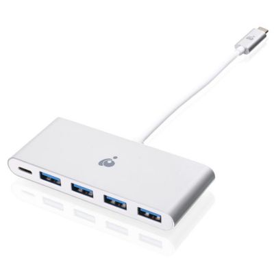 USB-C to 4-Port USB-A USB 3.0 Power Delivery Pass-Thru Hub for Thunderbolt 3 & USB 2.0/1.1 Devices