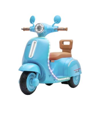 12V Kids Electric Scooter with 3-Wheel Anti-Tip Design & LED Lights, Ages 3-6
