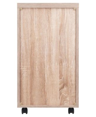 Wood 5-Drawer File Cabinet
