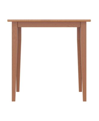 Light Oak Small Square Dining Table with Shaker Legs
