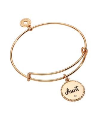 Aunt Mixed-Metal Expandable Charm Bangle