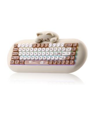 C68 Adorable Cat Hot-Swappable Mechanical Wireless Keyboard for Multi-Device
