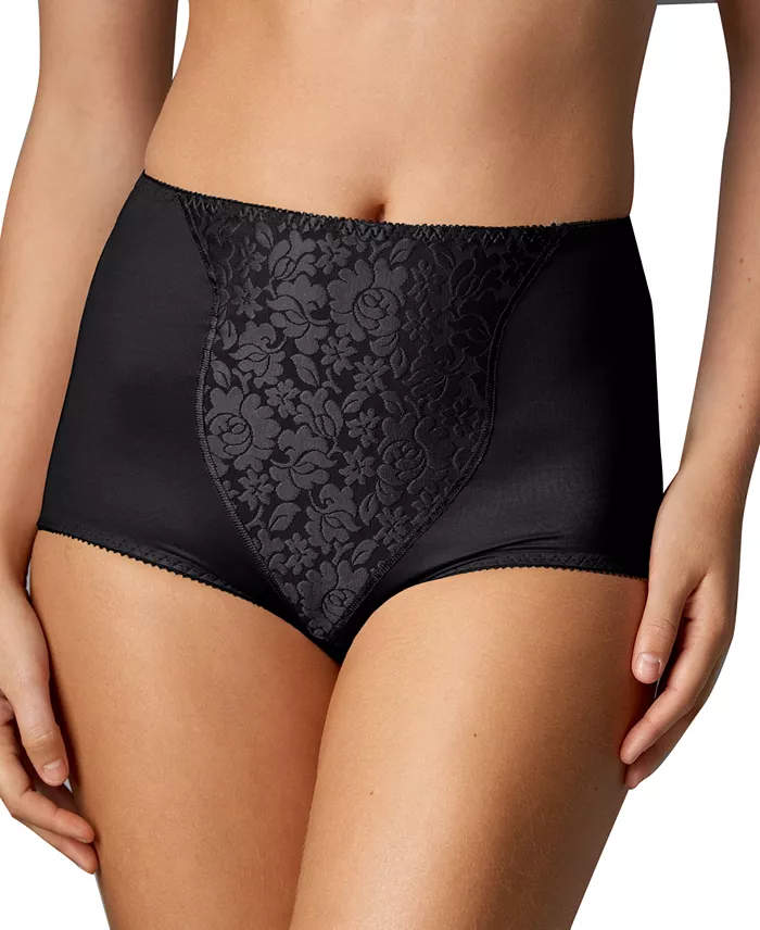 Women's Light Tummy-Control Lace Support 2pk Brief Underwear X372 - thumbnail 3