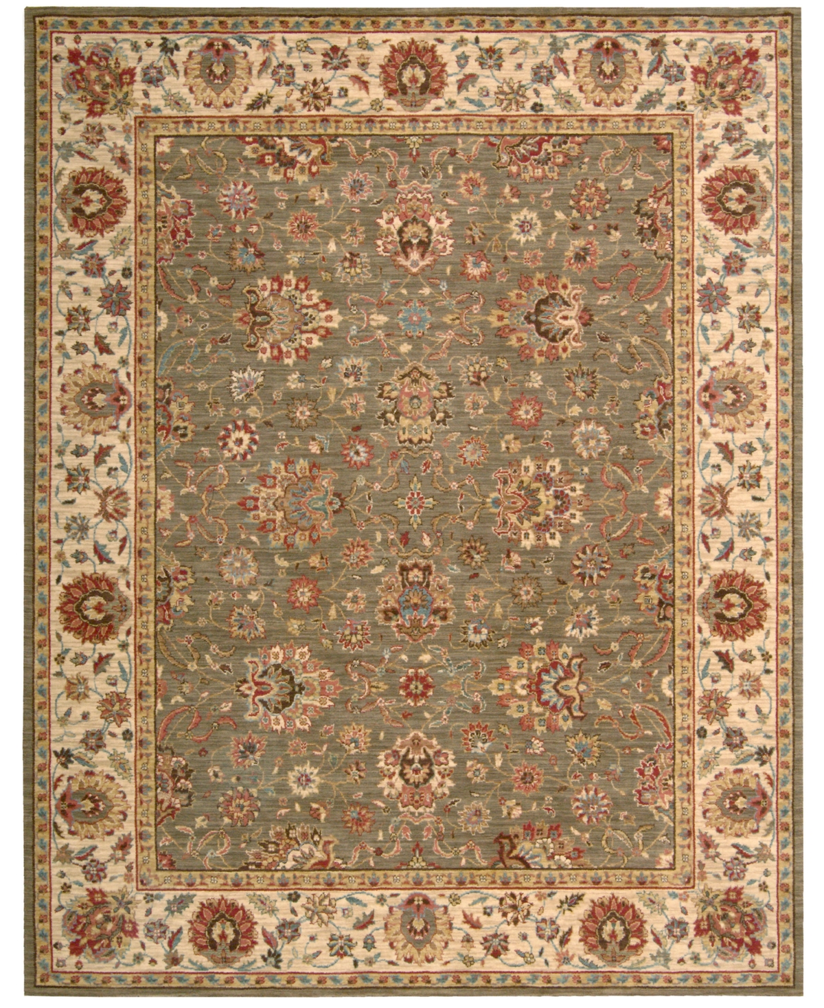 Closeout! Nourison Home Persian Legacy PL03 Olive 5'6in x 8'3in Area Rug, Created for Macy's