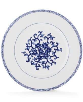 Lauren Ralph Lauren - "Mandarin Blue" Round Buffet Platter, 12"