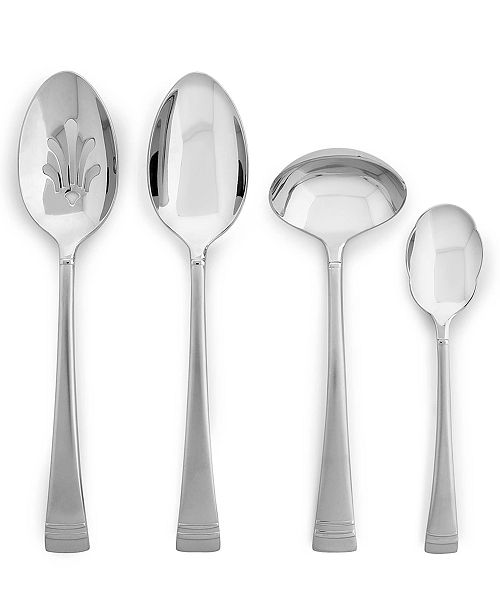 Lenox Federal Platinum Frost 4Piece Hostess Set & Reviews Flatware Dining Macy's