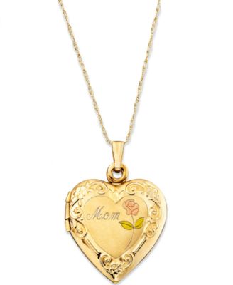 Macy's - 14k Gold Mom Locket
