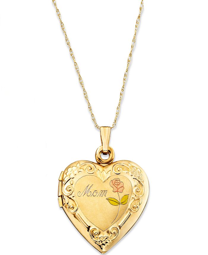 Mom locket gold clearance