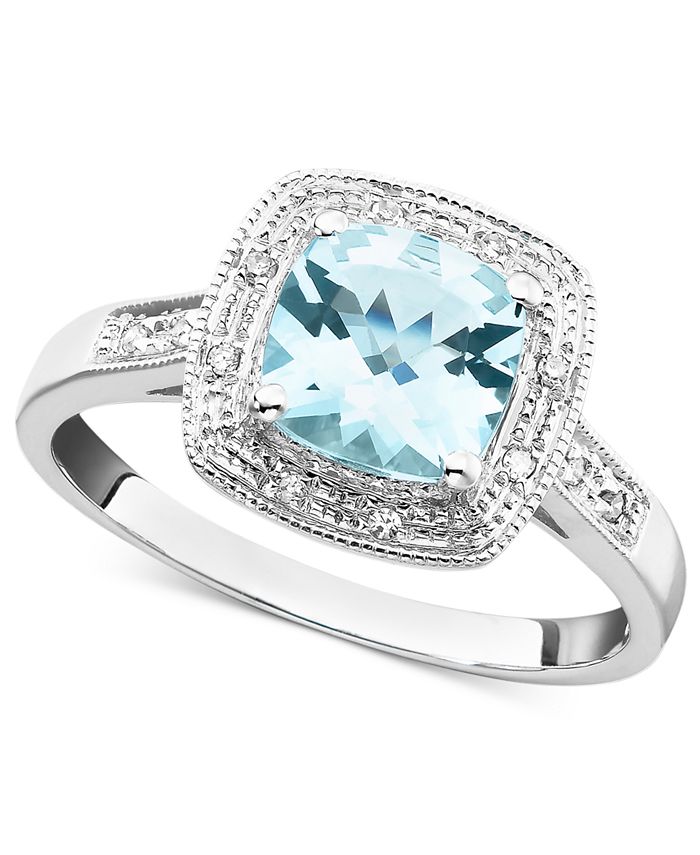 Macy's discount aquamarine ring