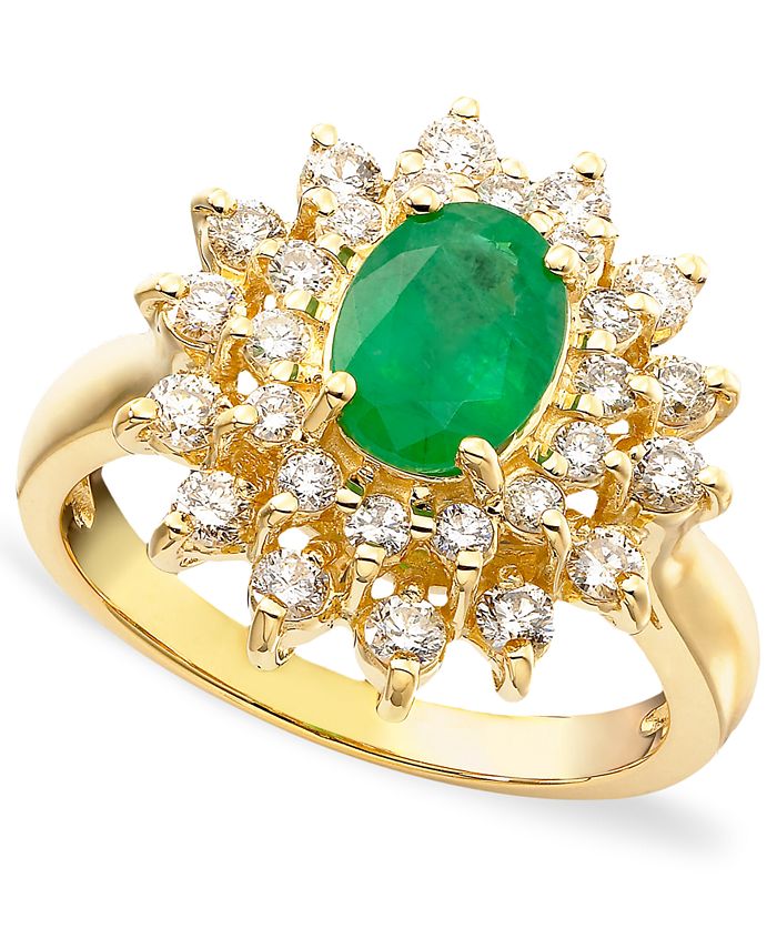 EFFY Collection Royalty Inspired by EFFY® Emerald (1-1/8 ct. t.w.) and ...