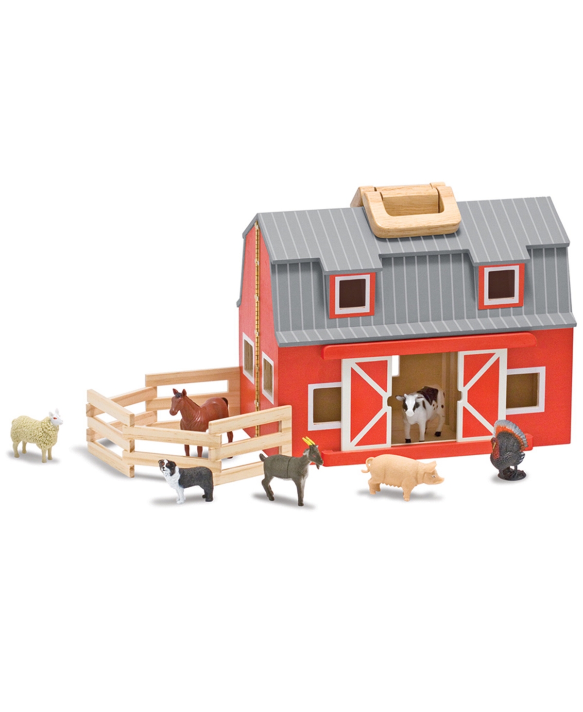Melissa & Doug Kids' M & D Fold & Go Barn In Multi
