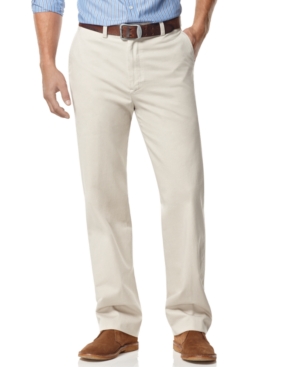 image of Nautica Big and Tall Men-s Pants, Anchor Flat Front Twill Pants