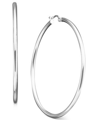 sterling silver hoop earrings