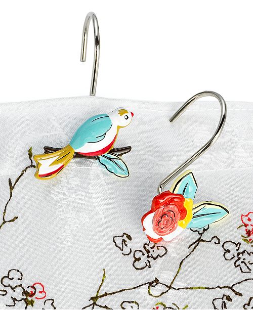 Lenox Simply Fine Bath Accessories Chirp Shower Curtain Hooks Set Of 12 Reviews Bathroom Accessories Bed Bath Macy S