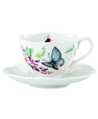 Lenox Butterfly Meadow Butterfly Cup and Saucer Set Macy s