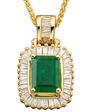 image of Brasilica by Effy Emerald (1-3/8 ct. t.w.) and Diamond (1/2 ct. t.w.) in 14k Gold