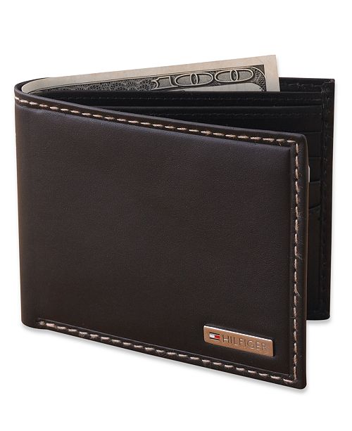 Tommy Hilfiger Leather Bifold Wallet & Reviews - All Accessories - Men - Macy&#39;s
