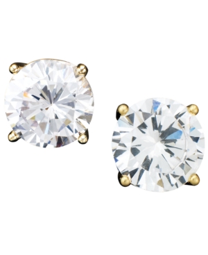 image of Giani Bernini 18k Gold over Sterling Silver Earrings, Cubic Zirconia (4 ct. t.w.)