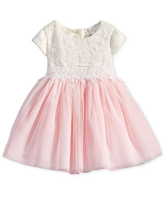 Rare Editions Lace & Tulle Dress, Baby Girls (0-24 months) - Dresses ...