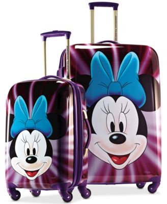 minnie mouse hardside luggage