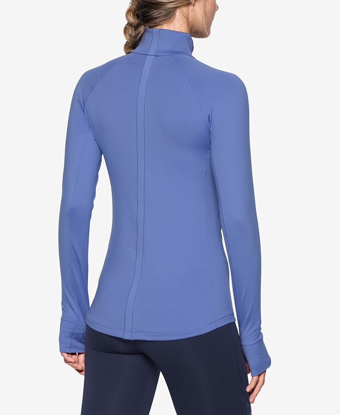 Under Armour Women's ColdGear® Colorblocked Half-Zip Training Top - Macy's