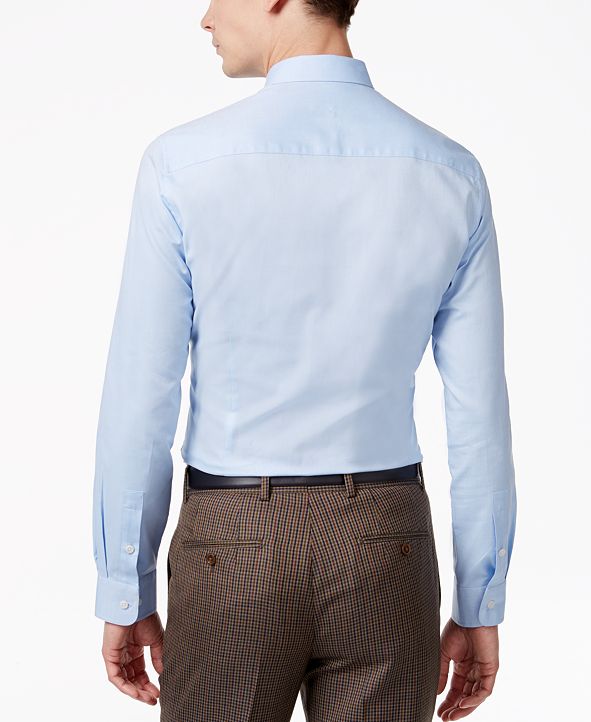 Bar III Slim-Fit Light Blue Oxford Dress Shirt, Created for Macy's ...