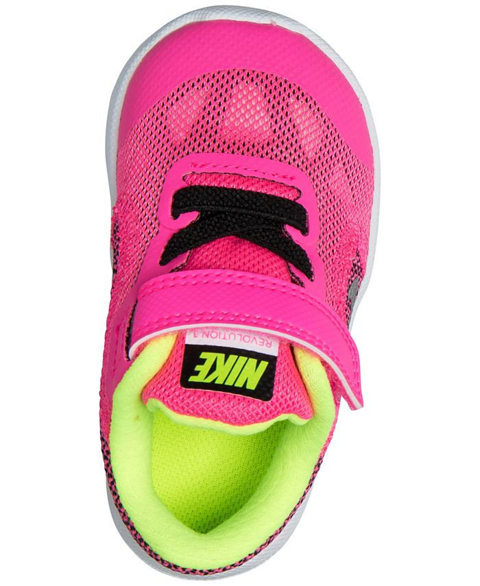 Nike Toddler Girls' Revolution 3 Running Sneakers from Finish Line - Macy's