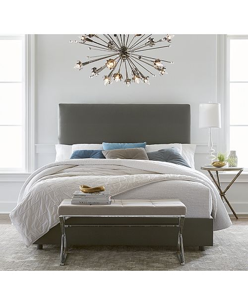 Furniture Irene Upholstered Beds, Quick Ship Furniture Macy's