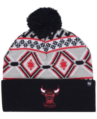 '47 Brand Chicago Bulls Hardwood Classic Up North Knit Hat - Macy's