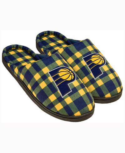 Forever Collectibles Indiana Pacers Flannel Slide Slippers