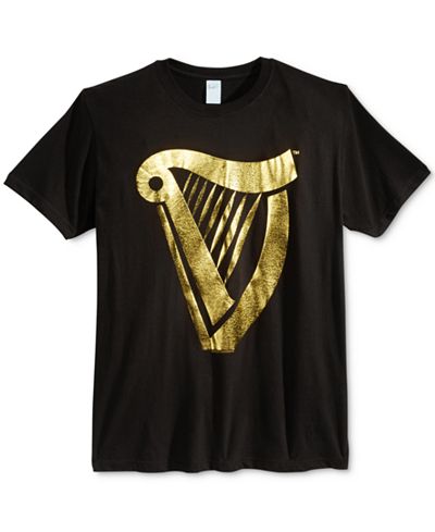 Bioworld Men's Guinness Harp Logo T-Shirt