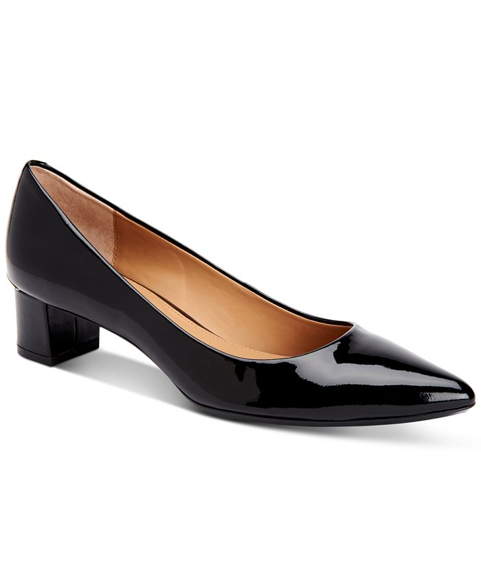Calvin Klein Women's Genoveva Block-Heel Pumps & Reviews - Heels & Pumps -  Shoes - Macy's