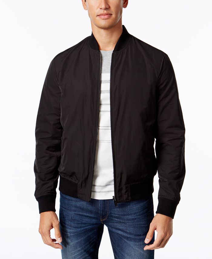 Michael Kors Men's Reversible Leather Jacket - Macy's
