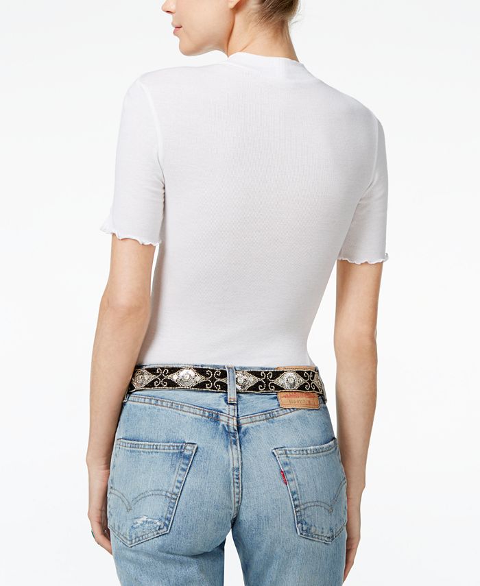 Free People Badabing Mock-Neck Layering Top - Macy's