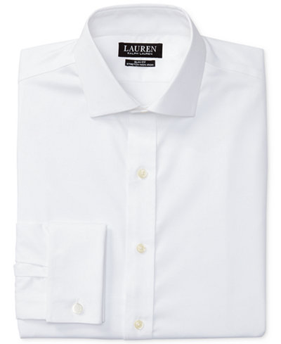 Lauren Ralph Lauren Men's Warren Slim-Fit Non-Iron French Cuff Dress Shirt