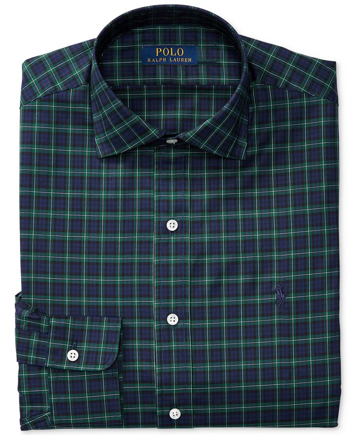 Polo Ralph Lauren Men's Classic Fit Stretch Tartan Dress Shirt Macy's