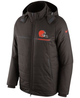 Nike Brown Cleveland Browns Sideline Arch Jersey Performance Pullover Hoodie