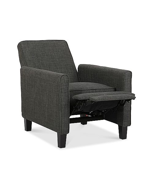 Noble House Almonte Fabric Recliner Club Chair, Quick Ship Furniture