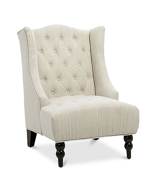 Noble House Fabyan High Back Wing Chair Reviews Chairs Furniture Macy S