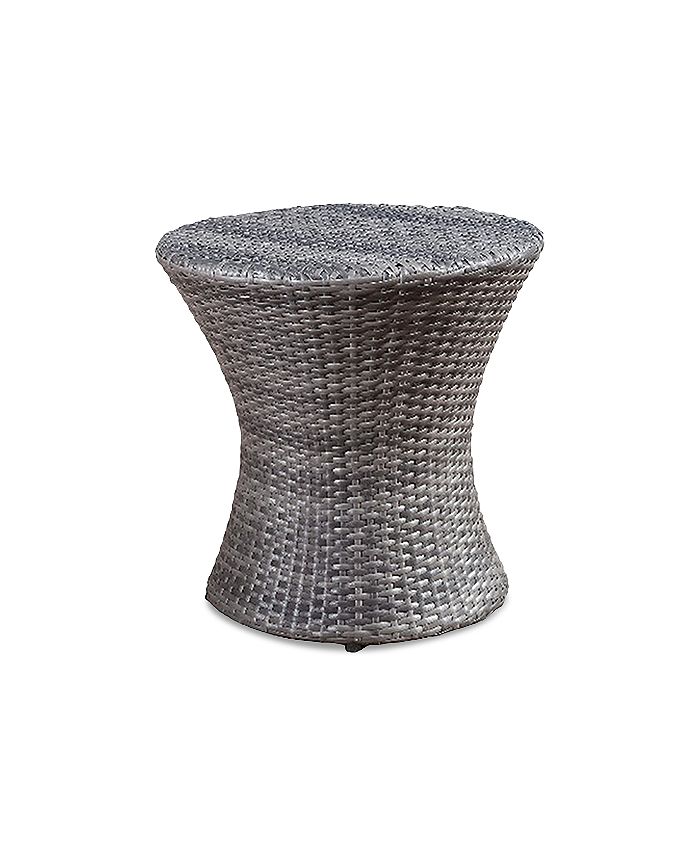 Noble House Gerren Wicker Outdoor Accent Table Macy's