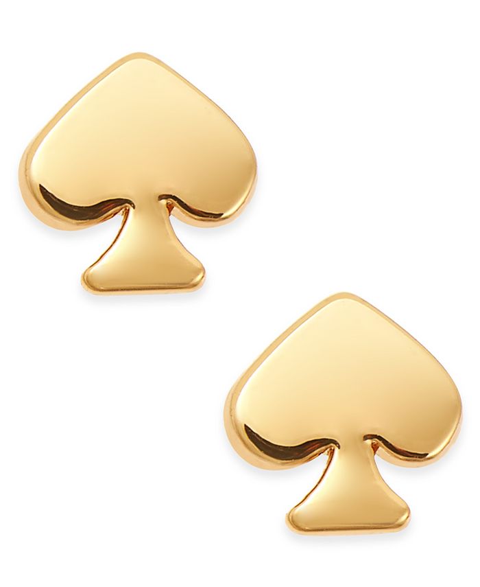 kate spade new york Mini Signature Spade Gold Tone Stud Earrings
