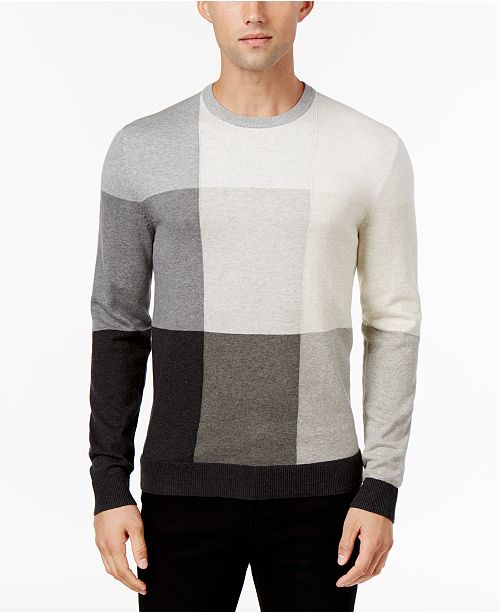 Alfani Men's Colorblocked Sweater, Created for Macy's & Reviews ...