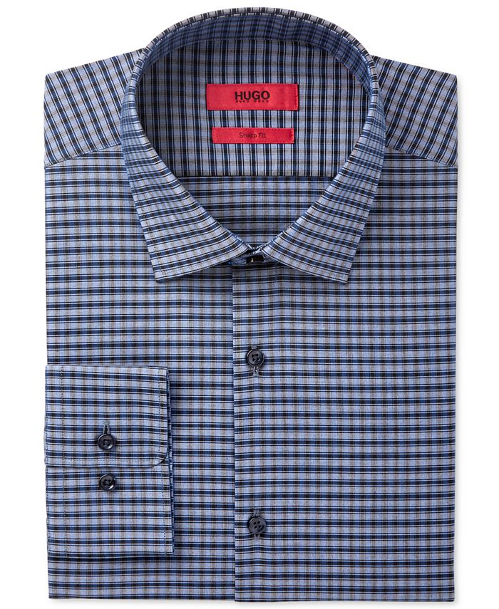 Hugo Boss HUGO Men's SlimFit Check Dress Shirt Macy's