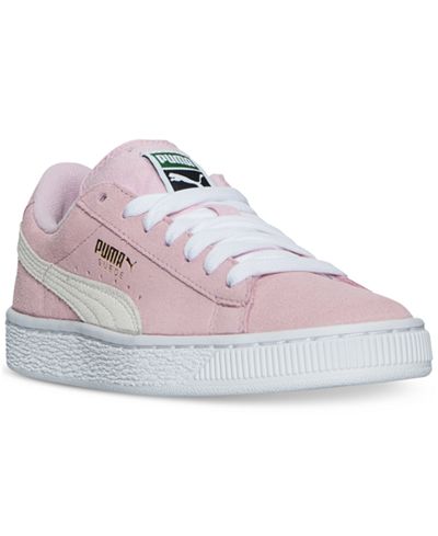 Puma Girls' Suede Casual Sneakers from Finish Line