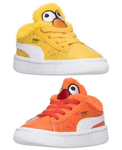 Puma Toddler Boys' Basket Sesame Street Casual Sneakers from Finish Line