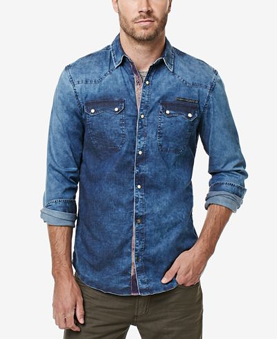 Buffalo David Bitton Men's Salindo Denim Shirt