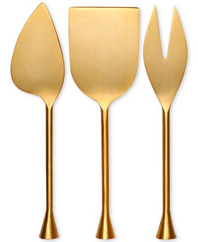 Thirstystone 3-Pc. Gold-Tone Cheese Tool Set