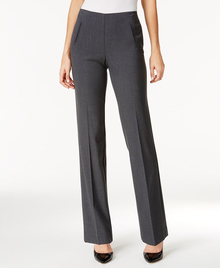 Style & Co Petite Pull-On Straight-Leg Pants, Created for Macy's - Macy's
