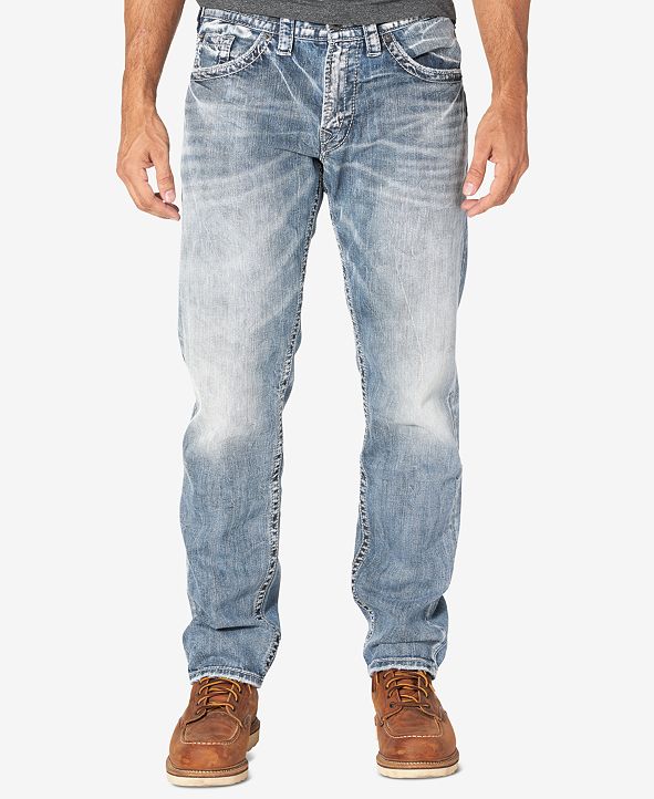 Silver Jeans Co. Men's Eddie Relaxed Fit Tapered Jeans & Reviews ...