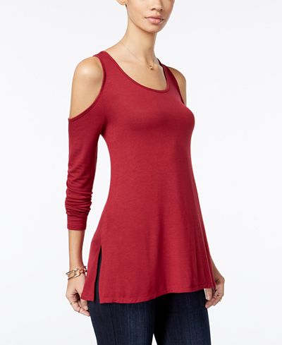 Ultra Flirt Juniors' Cold-Shoulder Top